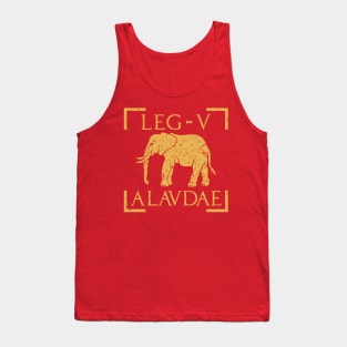 Legio V Alaudae Elephant Emblem Roman Legion Tank Top